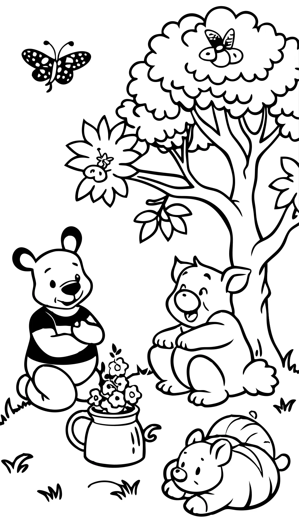 Page de couleur Winnie the Pooh